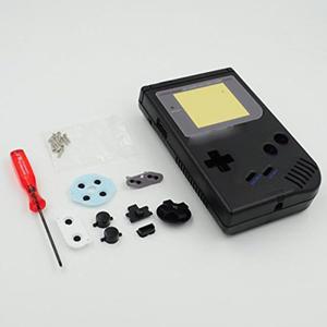 New Full Housing Shell Case Cover for Gameboy Classic 1989 GB DMG Console Black