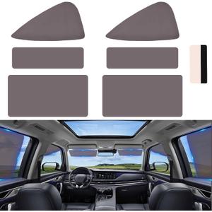 XCBYT Static Cling Car Window Shades 6PCS - Sun Blocker for Car Windows Baby - Reusable Side Window Sun Shade for Drivers - Removable Window Tint for Cars, Trucks, RVs