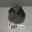 Long Curly Drawstring Ponytail for Women 22inch Synthetic Instant Clip Ponytail Extension Gray Afro Kinky Curly Hair Pony tail, T1B/Gray Salt and Papper Hair