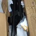 Metal Fence Posts, Splicing 6 FT Black Heavy Duty U Posts, No Dig T Posts for Fences Wire Mesh, Perfect for Temporary Fencing, Electric Fence Wire, Corner Anchor - 16 Packs