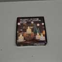 Rechargeable Candles with Remote, 12PCS Flickering LED Tea Lights Candles for Halloween Christmas Wedding Home Decor, Tea Lights Candles Battery Operated with Timer (USB Charging Cable Included)