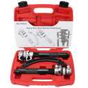 BILITOOLS 2-Piece Coil Spring Compressor Tool Heavy Duty Macpherson Strut Spring Compression Set with Safety Jaws and Holder, Max Load.2645LB