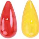 4Pcs Teardrop Marker Lights Lenses Compatible with Airstream,Shasta,and other vintage travel trailers,For Pathfinder #662 teardrop marker lights,ONLY Includes Lights Lens Cover(2 Red,2 Amber)