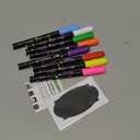 Timart Extra Fine Tip Chalk Markers (8 Pack 1mm Point), Liquid Chalk Pens - Dry Erase Marker Pens for Blackboard, Chalkboards, Windows, Glass, Bistro, Cars, Signs, Chalkboard Labels Included