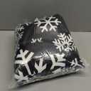 Xmas Winter Snowflakes Throw Blanket, Christmas Ultra Soft Warm Blanket, All Season Decorative Flannel Blanket, Lightweight Black Fleece Blankets for Bed Chair Car Sofa Couch Bedroom 50"X40"