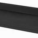 VUWEZ 2 Pack of Plastic Plant Tray Saucer Rectangular 20 21 inch, Planter Trays Saucers for Indoors Outdoor, Plant Water Drip Tray for Flower Pot Planter, Windowsill Trays (8.5 X 21'', Black)