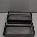 2 Pack Magnetic Shelf For Washing Machine, Laundry Room Organization And Storage Accessories, Magnetic Spice Racks For Refrigerator, Metal Storage Baskets For Laundry, Kitchen, Room Shelves (Black)