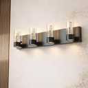 Tawson Alice Modern 4-Light Vanity Light Fixture, Integrated Led and Premium Bubble Glass, for Bathroom, Hallway, Entryway, Kitchen, Mirror, Laundry Room