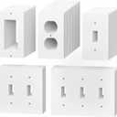 Outlet Insulation Foam Gaskets | 50 Pack Draft Sealers for Outlets & Switches | Fits Duplex, Toggle & Rocker Wall Plates | Ideal for Homes, Offices & Commercial Spaces