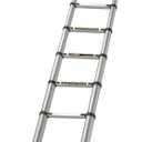 Lippert On-The-Go Portable, Telescoping RV Ladder - 14.5'  Enhanced Stability and Safety - Retracts to 35.75" - Sturdy 330 lb. Capacity - Compatible Ladder Receiver - 2021126697