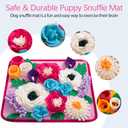 Snuffle Mat for Dogs Pet Treats Feeding Mat for Small/Medium Breed Dogs Non-Slip/Portable/Durable Interactive Dog Puzzle Toys Encourages Natural Foraging Skills (Rose Pink)