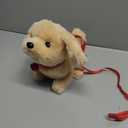 Electric Interactive Dog Plush Golden Retriever Toy Puppy Plush Pet Dog-Walking,Barking,Tail Wagging Interactive Companion Animal Toys School Prize Birthday for Kids Toddler Boys Girls