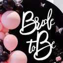 Wokceer Bride to Be Sign for Wedding Backdrop White Bride to Be Bridal Shower Sign 15.2 Inch for Party Balloon Arch Photo Props Bachelorette Engagement Wedding Decorations