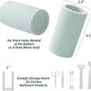 Fast-Drying Diatomite Toothbrush Holder - Bathroom Countertop Organizer Stand for Toothpaste, Makeup Brushes, Razors & Accessories (Mint)