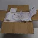 Tall Ceramic Table Lamp Set of 2, White Lamps for Bedroom Farmhouse Rustic Lamp Set Bedside Nightstand Lamps Set of Two Side Table Lamps for Living Room, 22IN (Large)