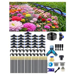 Drip Irrigation System,Automatic Garden Watering System, 360 Adjustable Mist Sprayer Nozzle, High Volume Water Flow Rotating Sprinkler Head for Garden,Patio,Potted Plants, Fine Misting to Jet Spray