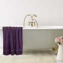 Utopia Towels Luxurious Jumbo Bath Sheet 2 Piece, 600 GSM, 35 by 70 Inches, 100% Ring Spun Cotton, Highly Absorbent and Quick Dry Extra Large Bath Towel, Super Soft Towel, Plum