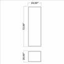 Birdeco Easy Installation Wall molding kit for DIY Lovers, pre-Cut, Ready to Assemble with Glue | 2 Top 2 Bottom Frame