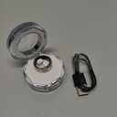 Smart Ring for Women Man, Enamel Flower Pattern Health Tracker Ring, Sleep&Exercise Monitor, IP68 Waterproof Activity Trackers, Fitness Ring with Charging Case and Ring Protector (12#)