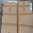 FUNROLUX Folding Dining Table with Storage Rack and 2 Drawers, Movable Kitchen Table Extendable Versatile Table Space Saving Foldable in 3 Forms (Grey)