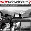 Autorder Dashboard Cover Mat for Toyota Sienna 2021-2024 2025 2026 Accessories Dash Cover Flannel Dash Mat Sunshade Glare UV Rays Protector