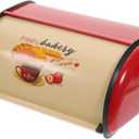 Kichvoe Bread Box for Kitchen Countertop 13.38X9.05X5.9 Inch Large Capacity Bread Storage Bin Food Organizer for Home Bakery Coffee Shop