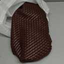 SporGenius Woven Tote Bag for Women, Vegan Leather Handwoven Bags with Small Purse, Large Braided Purses Top Handle Handbags (Coffee)