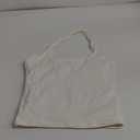 SUUKSESS Women Halter Tank Tops Double Lined Backless Y2K Trendy Going Out Tops (Small, White)