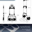 330 LB Folding Hand Truck, Dolly Cart with Wheels and Telescoping Handle