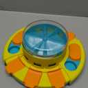 Potaroma Dog Puzzle Toy 2 Levels, Slow Feeder, Pup Food Treat Feeding Dispenser for IQ Training and Entertainment for All Breeds 4.2 Inch Height (Yellow Blue)