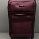 U.S. TRAVELER Anzio Softside Expandable Spinner Luggage, Burgundy, 3-Piece Set (22/26/30)