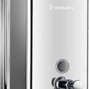 Stainless Steel Soap Dispenser for Home 16.9oz Wall Mount, Anti-Leak Pump, Brushed Nickel Finish, Space-Saving Design for Kitchen & Bathroom