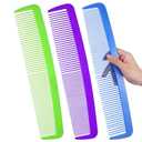 Giant Hair Styling Combs, 3 Pcs Funny Wide Tooth Combs for Halloween Costume Party Carnival Props Prank Supplies, Barber Tools