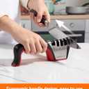 Brigii 4-in-1 Knife Sharpener, Kitchen Knife Accessories for Ceramic Knives, Steel Knives and Scissors, Aiding in Repair, Restoration, and Polishing of Blades