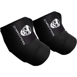 Gymreapers Weightlifting Elbow Wraps (1 Pair) - Flexible 40'' Elbow Compression Strap & Joint Support Brace - for Bench Press, Powerlifting, and Pressing