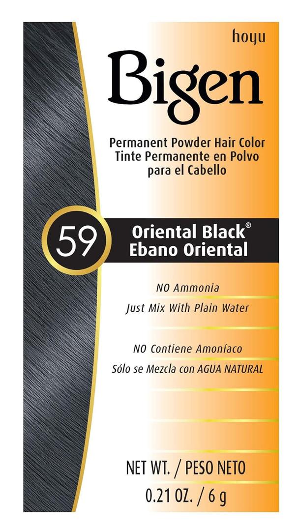 #59 Oriental Black Bigen Permanent Powder - 3 Pack (0.21 Ounce (Pack of 3))
