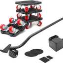 ONEON Furniture Movers with Wheels & Lifter Set, 360 Rotation Wheels Dolly, 660 Lbs Capacity, for Moving Heavy Furniture, Refrigerator, Sofa, Cabinet (ConnectaEdition, Connect  Red Set)
