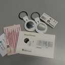 2 Pack Tracker Tags [Apple MFi Certified] Pair with Apple Find My (iOS Only) Bluetooth Air Smart Tags Key Finder Item Locator Waterproof Finder Worldwide Tracking for Pets Wallet Backpack Dogs Luggage (white)