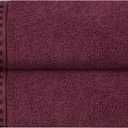 GLAMBURG 100% Cotton 2 Pack Oversized Bath Towel Set 28x55 Inches, Ultra Soft Highly Absorbant Compact Quickdry & Lightweight Large Bath Towels, Ideal for Gym Travel Camp Pool - Burgundy