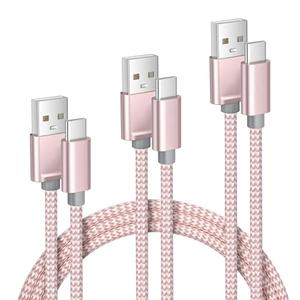 Elebase for iPhone 17 16 Pro Max Charging Cable 1.5/3.3/6.6FT 3Pack,USB A to Type C Car Charger Cord,USBC Power Cable for New Apple iPad 10 10th Mini 8 8th 7 7th Air 5 6 6th Airpods 4 4th Generation