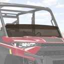 Tinted Half Windshield for Polaris Ranger XP1000/Crew 2017-2025