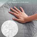 YZ HOME Long Body Pillow for Adults - Firm Body Pillow Insert with Shredded White Memory Foam, Adjustable Height, Soft Support for Side Sleeping, Pregnant Women, Washable (Grey, 20x54 Inch)