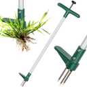 Walensee Weed Puller, Stand Up Weeder Hand Tool, Long Handle Garden Weeding Tool with 3 Claws, Hand Weed Hound Weed Puller for Dandelion, Standup Weed Root Pulling Tool and Picker, Grabber (1 Pack)