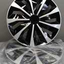 Hubcap Wheel Covers Replacement Size R15 Hub Caps Universal-Fit Steel Wheel Rims Cover ABS Tire Cap for Most Cars Trucks Sedans SUV -Set of 415-inchSilver-Black