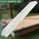 48 Inch Boat Dock Bumpers for Edge/Piling,Dock Bumpers for Post/Piling/Pylon/Straight Edge,Dock Fender Bumper Guards for Horizontal Deck,Vertical Poles,Marine-Grade Pads with Screws
