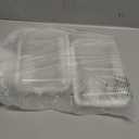 2 Pack Zippered Hard Pouch, Clear Plastic Storage Box Containers Small Toiletry Bag, Clear Hard Shell Zipper Case for Small Items, Toys, Building Blocks, Puzzles, Cosmetics, Stationery Accessories