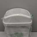 1.8 Gallon Plastic Swing-top Trash Can, Small Garbage Can with Swing Lid, Slightly Gray