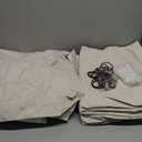 Unique Natural Linen Blend Heavy Fall Curtains 86 Inches Long for Bedroom/Living Room, Custom Pinch Pleated Track System Sheer Curtains BLACKOUT Privacy Decorative Drapes 40"x86"x2 Panels Hooks