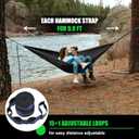 Hammock Straps – Camping Hammock Tree Straps Set, 20 ft Long Combined, 30+2 Loops, 2000 LBS Heavy Duty Strap for Hammock Suspension System Kit