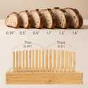 10.5" Bread Slicer for Sourdough - Bamboo Homemade Bread Cutter Guide with Crumb Tray